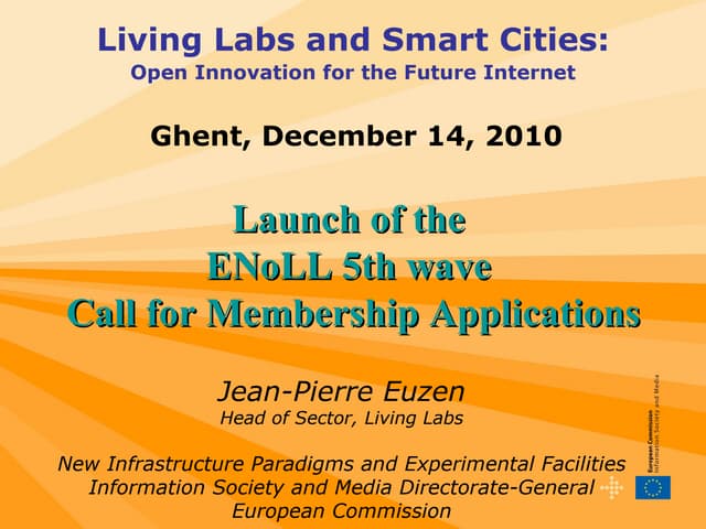 Jean-Pierre Euzen - New Infrastructure Paradigms and Experimental Facilities