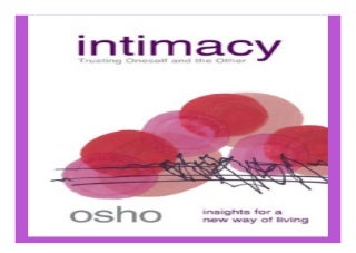 Intimacy Trusting Oneself and the Other book 9929