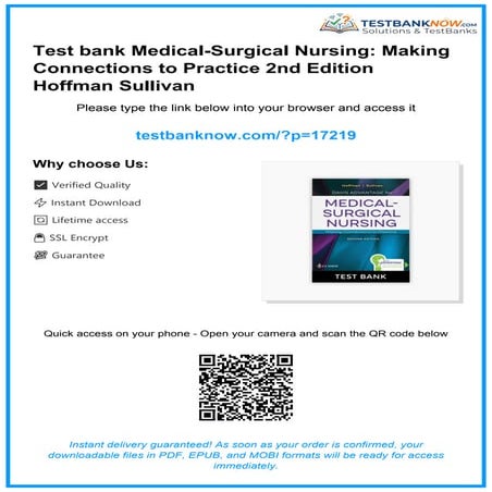 Comprehensive Test Bank for Medical-Surgical Nursing 2nd Edition | PDF