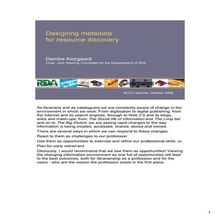 Resource Description Pres and Paper