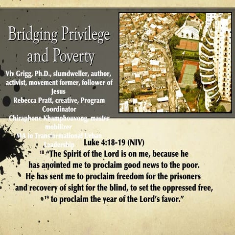 Slum Dwellers Theology: Pedagogy in the Slums | PPTX