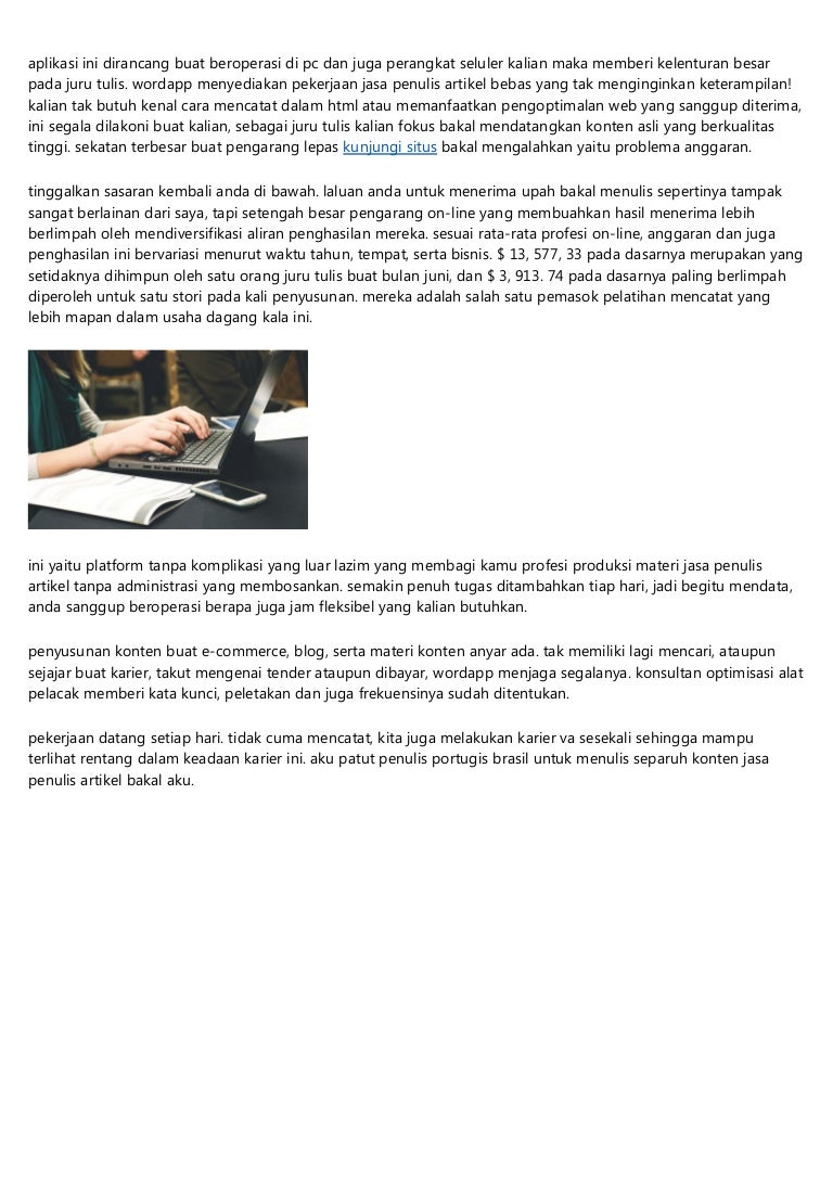 Pekerjaan Menulis Teknis Freelance Jasa Penulis Artikel Pekerjaan Menulis Teknis Freelance Jasa Penulis Artikel