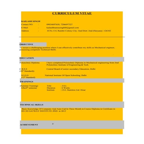 Kailash cv | DOC