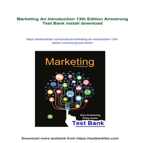 Marketing An Introduction 13th Edition Armstrong Test Bank | PDF