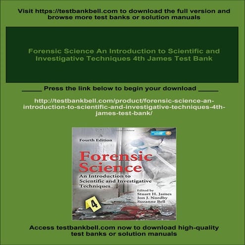 Forensic Science An Introduction to Scientific and Investigative ...