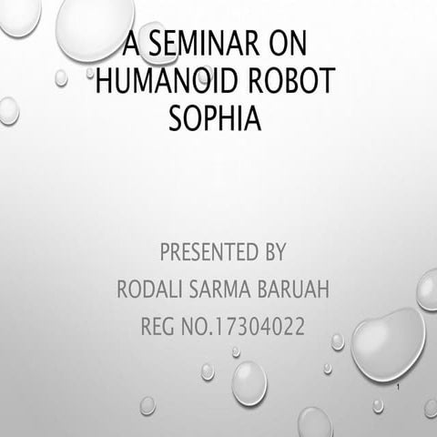 Humanoid Robot Sophia