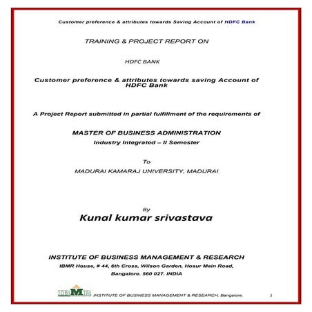 17320689 hdfc-bank-project-saving-account