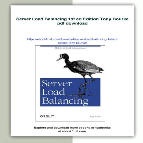 Server Load Balancing 1st ed Edition Tony Bourke