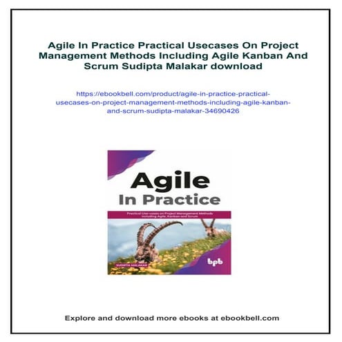 Agile In Practice Practical Usecases On Project Management Methods Including ...
