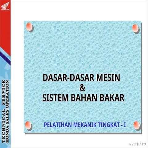 Dasar dasar otomotif untuk jurusan sepeda motir | PPT