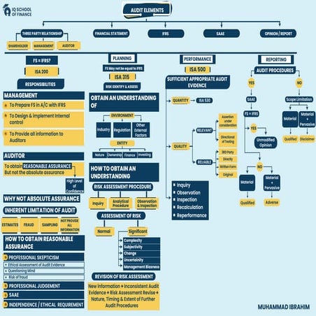 Developed audit chart for visual learners