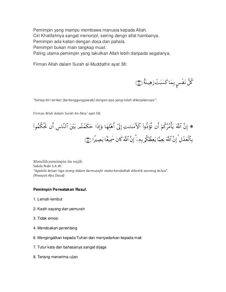 173637696 Ciri Ciri Pemimpin Yang Hebat