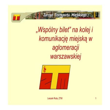 Wspólny bilet do Sulejówka i Pruszkowa