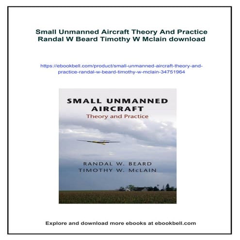 Small Unmanned Aircraft Theory And Practice Randal W Beard Timothy W Mclain