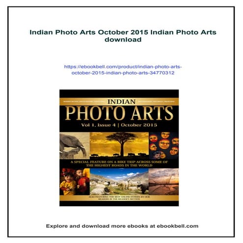 Indian Photo Arts October 2015 Indian Photo Arts