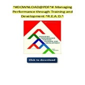 Best Review Managing Performance through Training and Development
