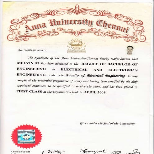 Engineering Certificate | PDF