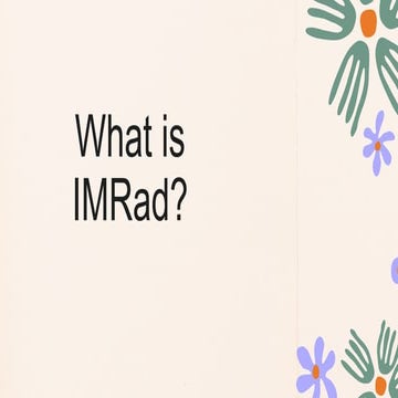 IMRAD is the easiest way to do Chapter 1-5 in research