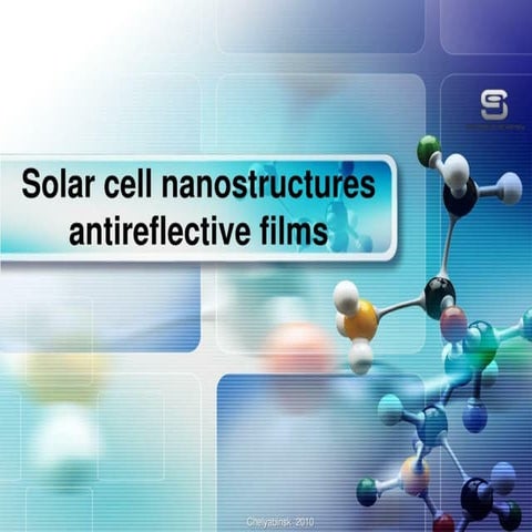 Next generation photovoltaic AND Application of nanomaterials in solar ...