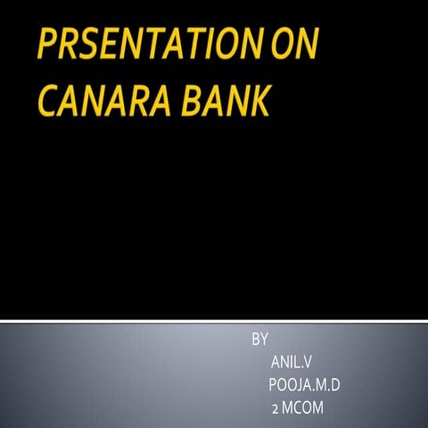 canara bank ppt