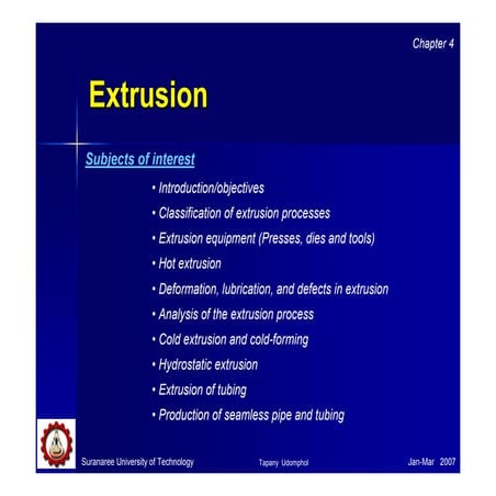 Extrusion Processes