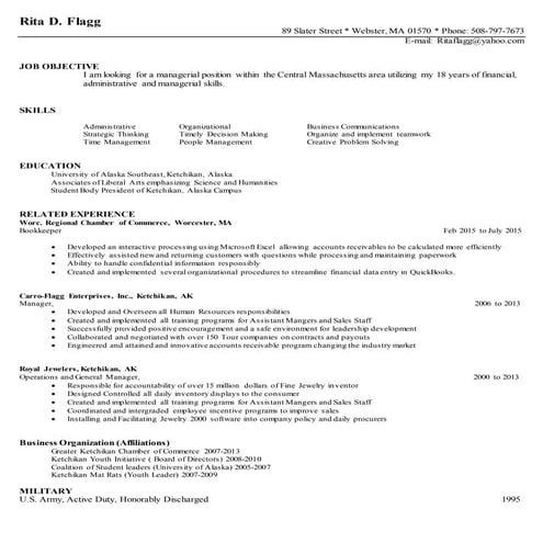Rita Flagg Resume 2