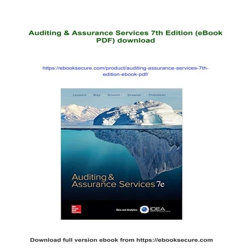 Auditing & Assurance Services 7th Edition (eBook PDF)