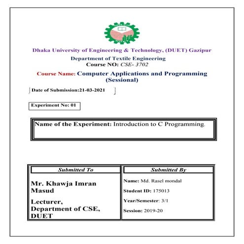 Programming C Part 01 | PDF