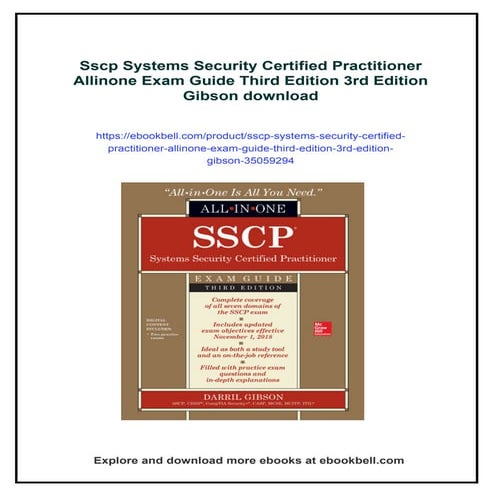 Sscp Systems Security Certified Practitioner Allinone Exam Guide Third Editio...