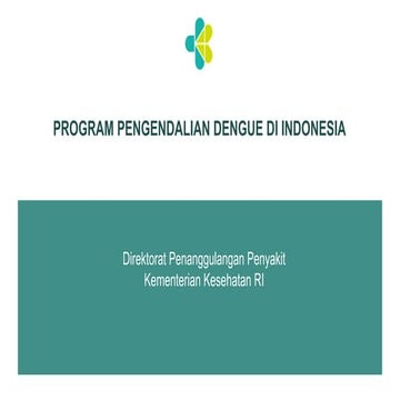Program Dengue 6 Mei 2025 Tim Kerja Arbovirosis | PDF