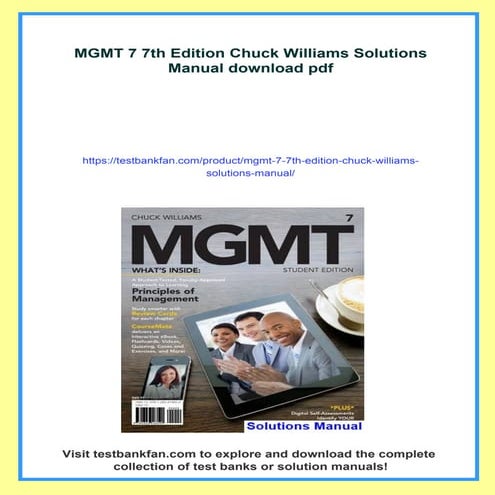 MGMT 7 7th Edition Chuck Williams Solutions Manual