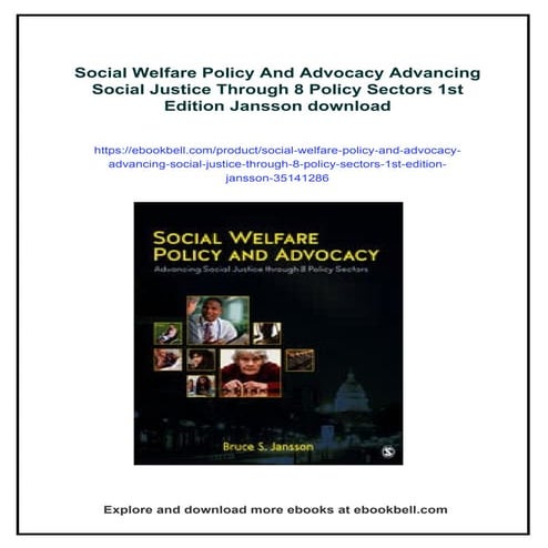 Social Welfare Policy And Advocacy Advancing Social Justice Through 8 Policy ...