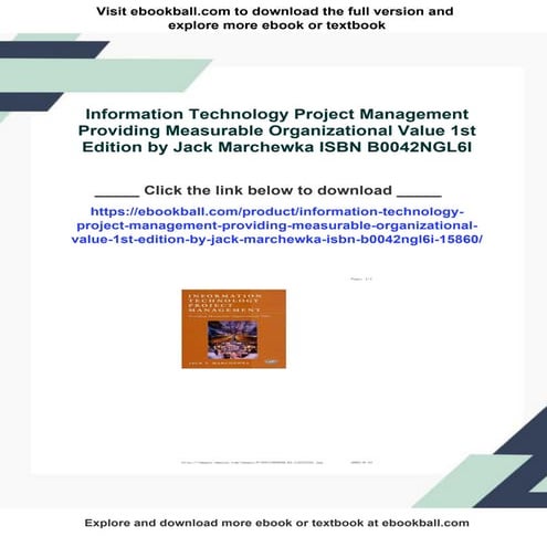 Information Technology Project Management Providing Measurable ...