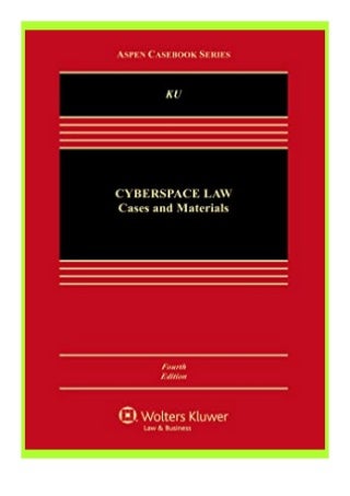 hardcover_$ Cyberspace Law Cases and Materials Aspen Casebook review ([Read]_online)