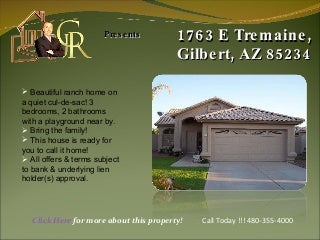 1763 E Tremaine, Gilbert, AZ 85234