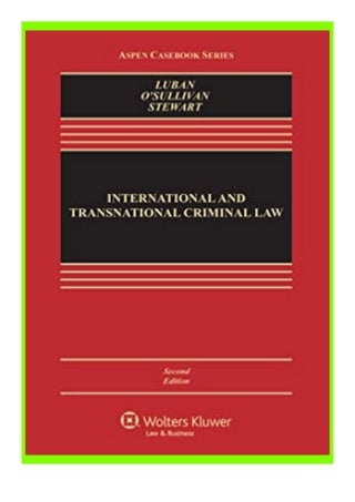 download_ International and Transnational Criminal Law Aspen Casebook review ([Read]_online)