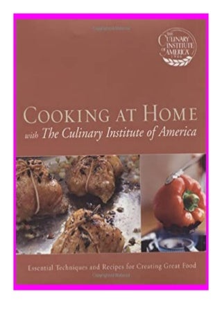 pdf_ Cooking at Home with The Culinary Institute of America ^^Full_Books^^