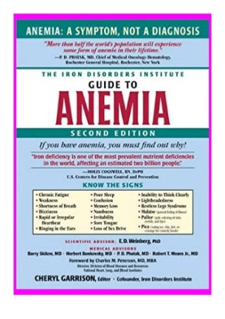 pdf download_ The Iron Disorders Institute Guide to Anemia review 'Full_Pages'