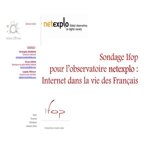 Internet dans la vie des Francais