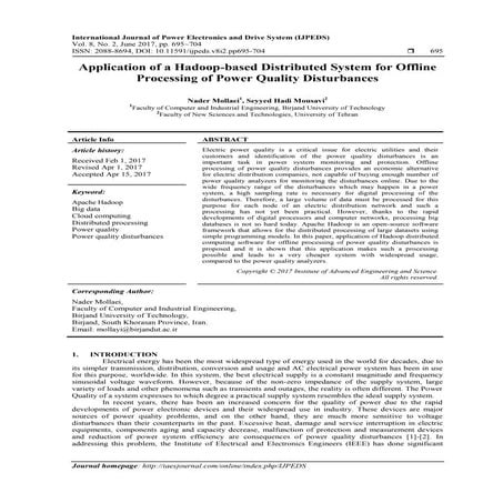 Application of a Hadoop-based Distributed System for Offline Processing of Po...