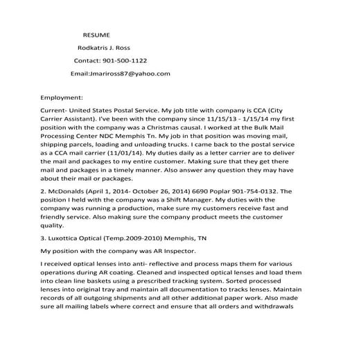 KAY RESUME 16 | RTF
