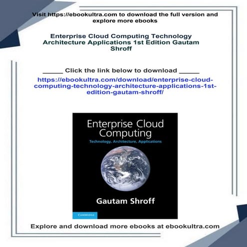 Enterprise Cloud Computing Technology Architecture Applications 1st Edition G...