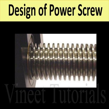 Power Screw and its application | PPTX
