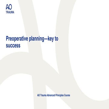 AO Preoperative planning