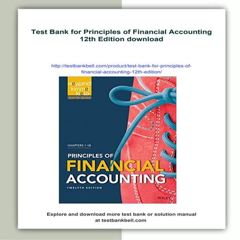 Test Bank for Principles of Financial Accounting 12th Edition