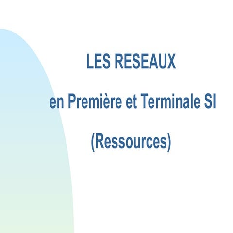 LES COURS DE RESEAUX INFORMATIQUE POUR LE DEBUTANTS