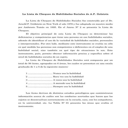 178864263 la listadechequeodehabilidadessociales