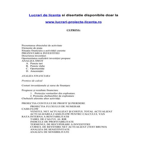 178 analiza financiara. prognoze si rezultate financiare   www.lucrari-proiec...