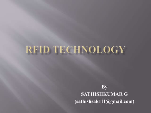 RFID TECHNOLOGY