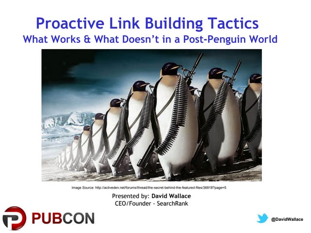 Proactive Link Building Tactics - PubCon Vegas 2012